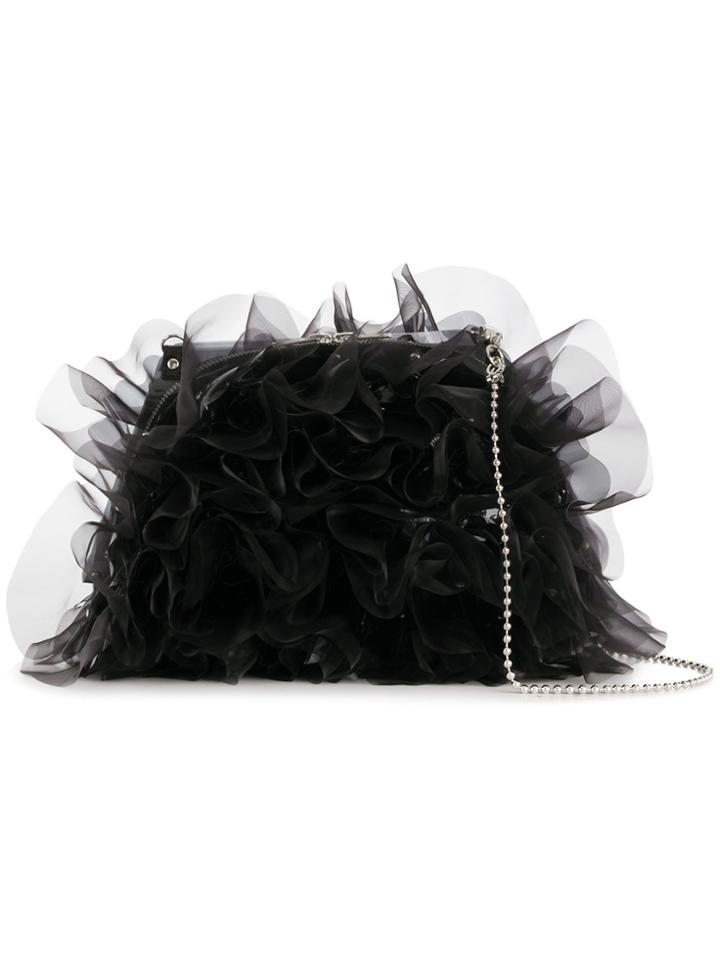 Comme Des Garçons Noir Kei Ninomiya Ruched Crossbody - Black