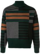 Cerruti 1881 Geometric Knitted Jumper - Green