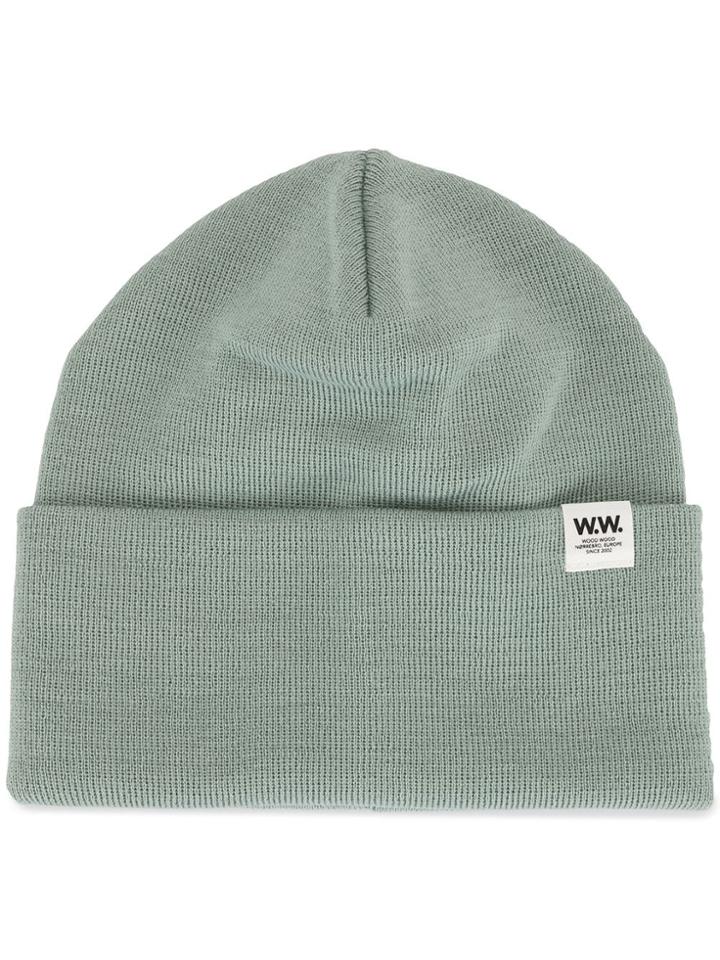 Wood Wood Gerald Ribbed Beanie - Green