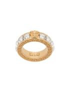 Versace Medusa Baguette Crystal Ring - Gold