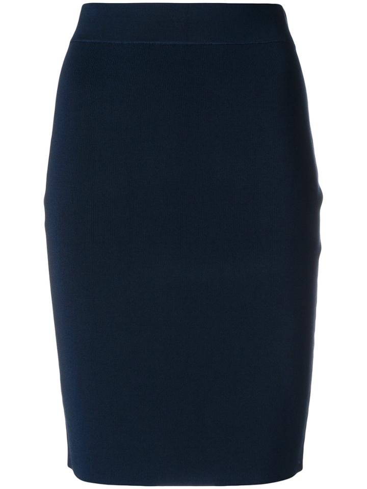 T By Alexander Wang Fitted Basic Skirt - Blue