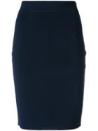 T By Alexander Wang Fitted Basic Skirt - Blue
