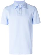 Maison Margiela Textured Polo Shirt - Blue