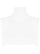 Gloria Coelho Knitted Collar - White