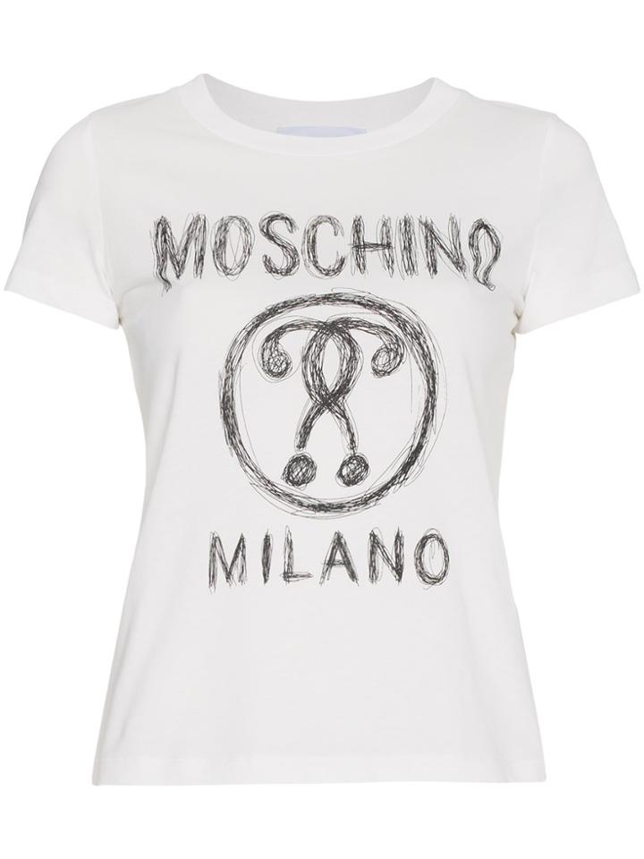 Moschino Logo Front T-shirt - White