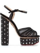 Charlotte Olympia Cactus Sandals, Women's, Size: 41, Black, Suede/leather