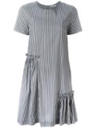 Striped Dress - Women - Cotton/polyamide/spandex/elastane - Xs, Grey, Cotton/polyamide/spandex/elastane, P.a.r.o.s.h.