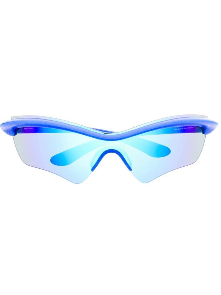 Mykita X Maison Margiela Iridescent Sunglasses - Blue