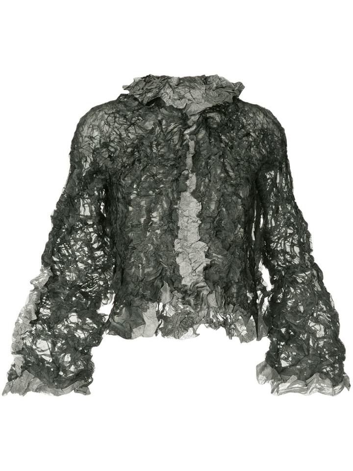 Issey Miyake Vintage Crumpled Jacket - Black