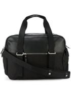 Qwstion Multi-strap Holdall Bag, Black, Leather/canvas/cotton