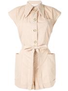 Karen Walker Ball Playsuit - Neutrals