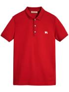 Burberry Cotton Piqué Polo Shirt - Red