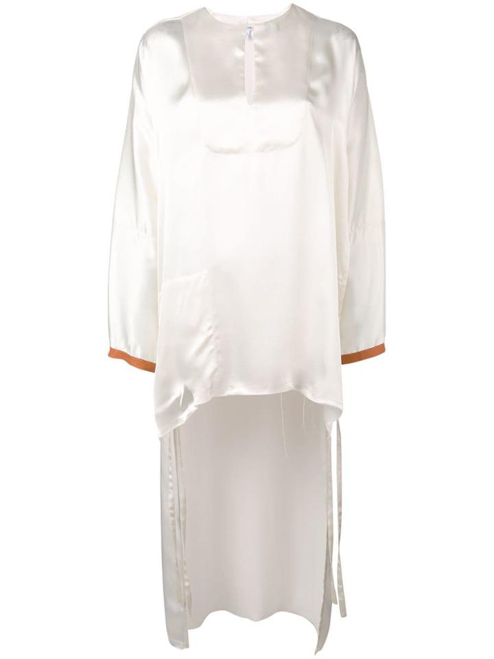 Loewe High Low Blouse - White