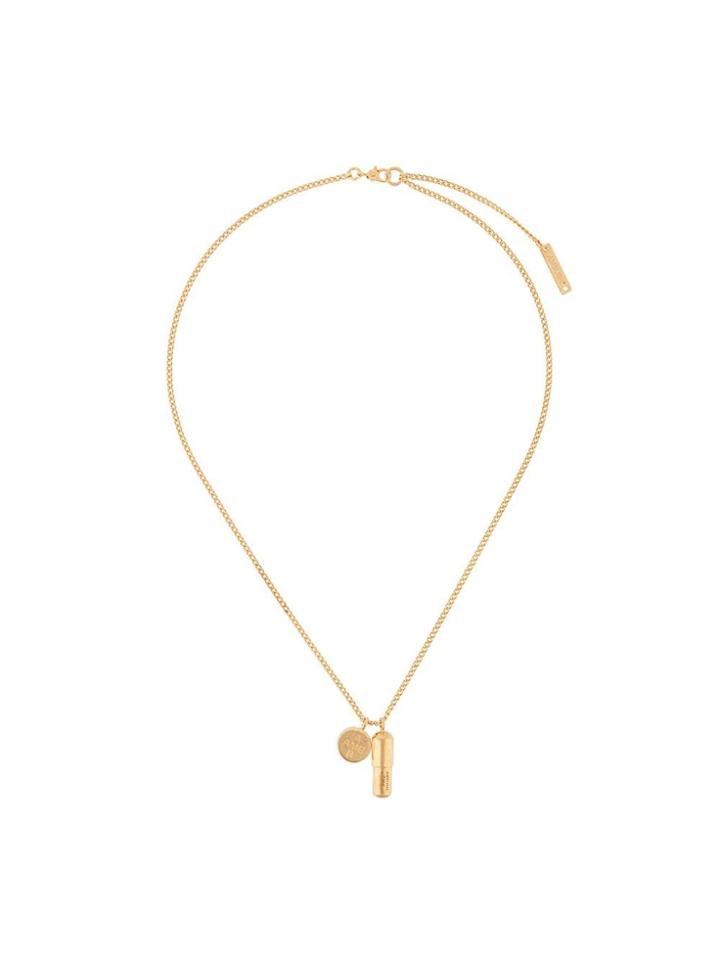 Ambush Pill Pendant Necklace - Metallic
