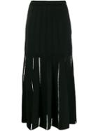 Alexander Mcqueen Cut-out Detail Skirt - Black
