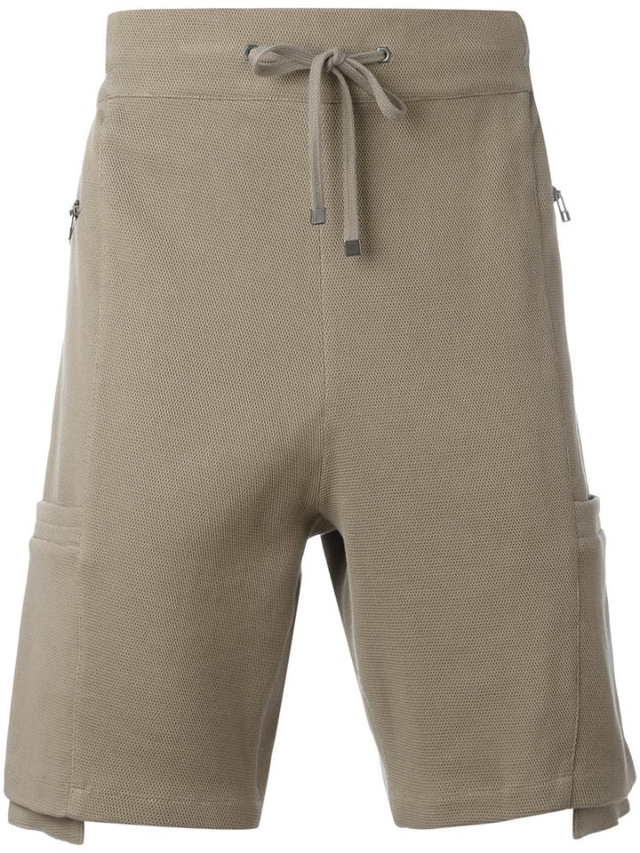 Iceberg Drawstring Shorts, Men's, Size: 48, Green, Polyester