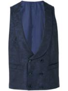 Canali - Formal Waistcoat - Men - Cotton/cupro/wool - 48, Blue, Cotton/cupro/wool