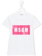 Msgm Kids - Logo Print T-shirt - Kids - Cotton - 12 Yrs, Girl's, White