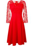Ermanno Scervino Floral Lace Flared Dress
