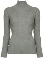 Des Prés Ribbed Turtleneck Jumper - Grey