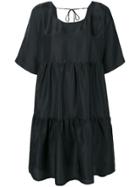 P.a.r.o.s.h. Tiered Short-sleeve Dress - Black
