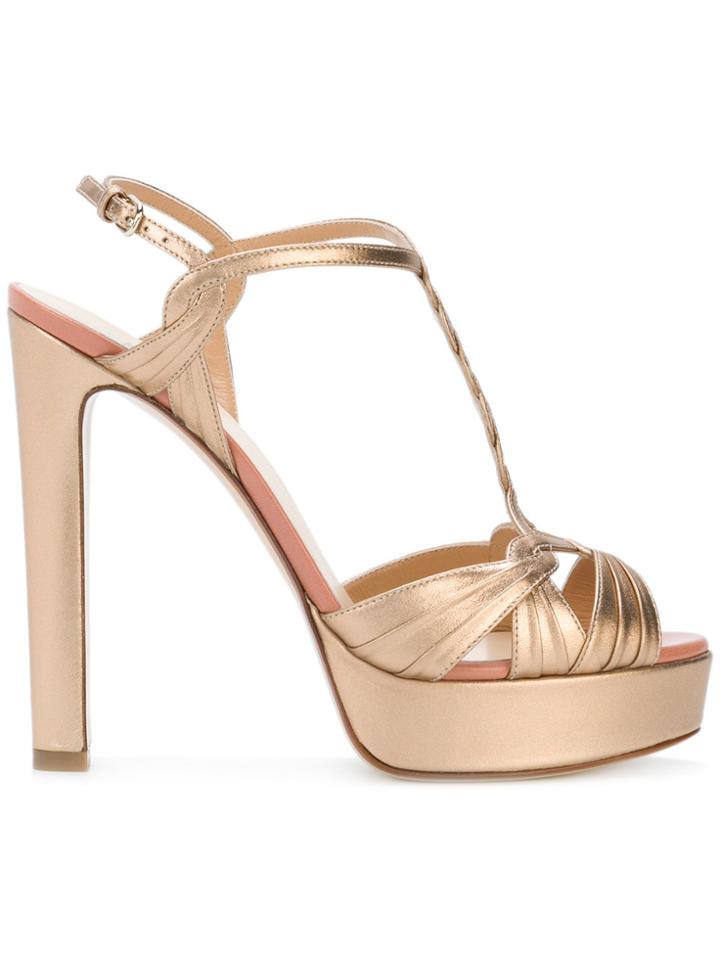 Francesco Russo Platform Sandals - Pink & Purple
