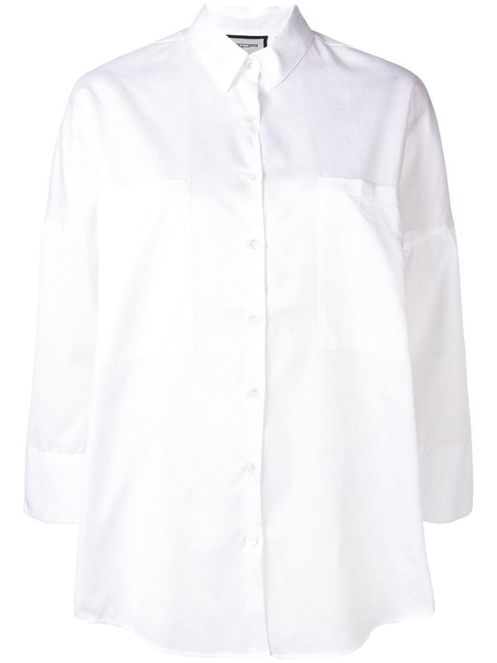 Roqa Micro Striped Shirt - White