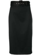 Alice+olivia Kerstin Belted Pencil Skirt - Black