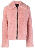 Cédric Charlier Full-zipped Jacket - Pink & Purple