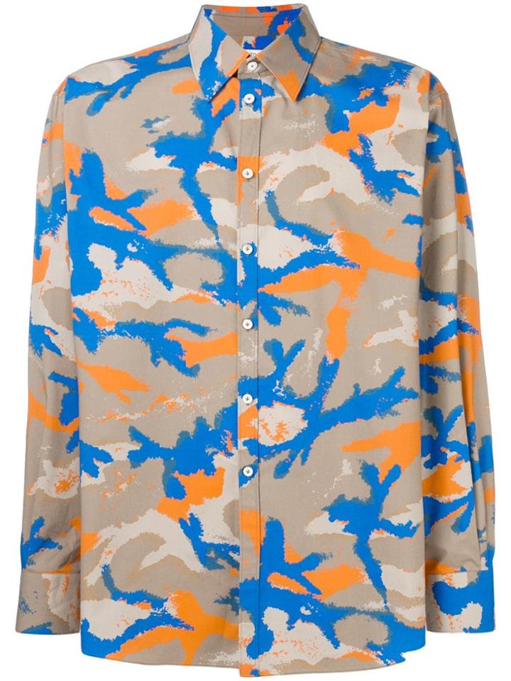 Valentino Camouflage Print Shirt - Neutrals