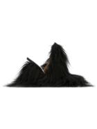 Maison Margiela Faux Fur Wedge Mules