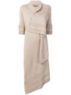 Gianfranco Ferre Vintage Wrap Asymmetric Cardi-coat - Neutrals