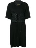Vivienne Westwood Anglomania Lace-up Waist Corset Dress - Black