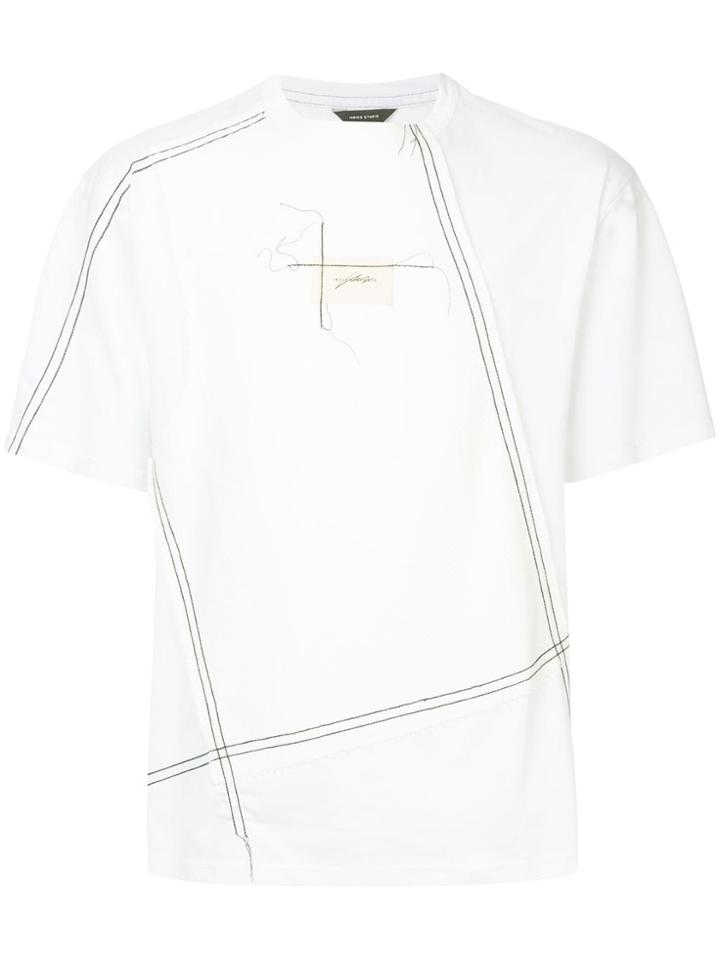 Indice Studio Stitch Detail T-shirt - White