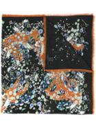 Givenchy Floral Print Scarf - Blue