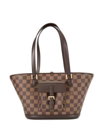 Louis Vuitton Vintage Manosque Pm Hand Tote Bag - Brown