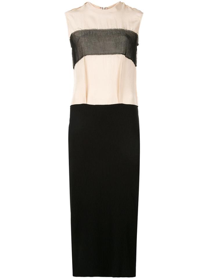 Yang Li Fitted Long Dress - Yellow