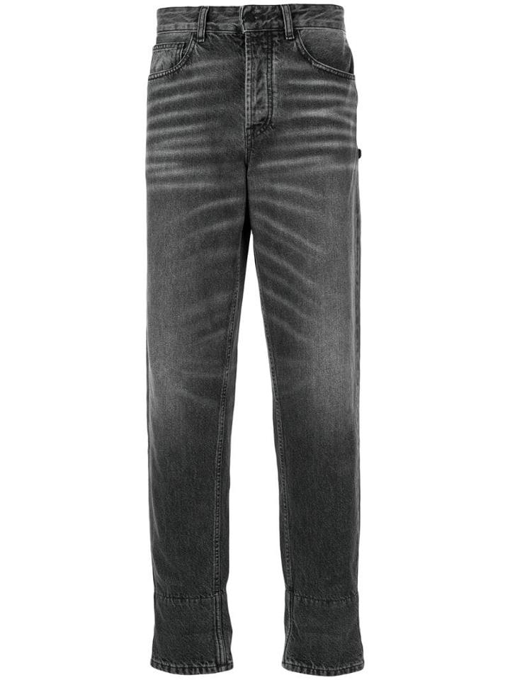 Marcelo Burlon County Of Milan Carrot Vintage Wash Jeans - Blue