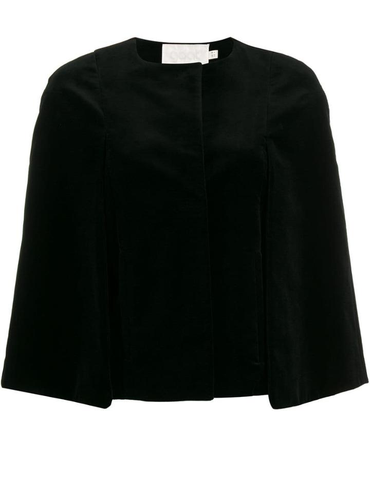 Goat Ida Velvet Cape - Black