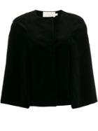 Goat Ida Velvet Cape - Black
