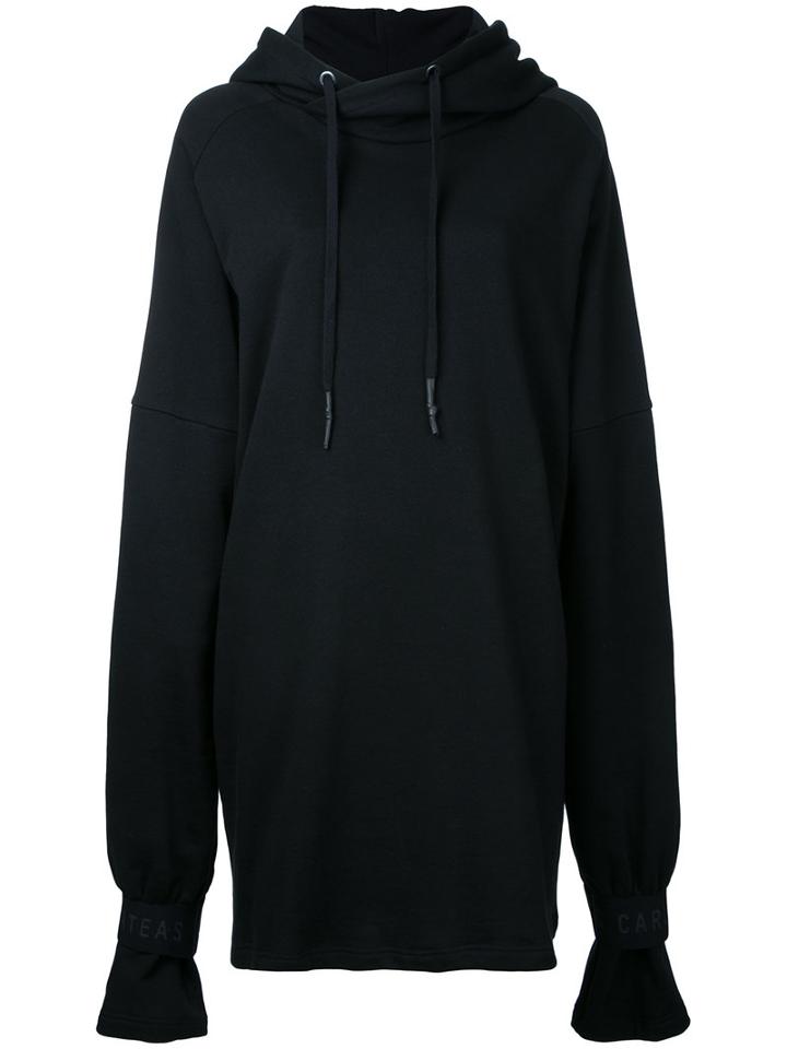 Strateas Carlucci - Twin Sleeve Hoodie - Women - Cotton - S, Black, Cotton