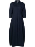 Jil Sander Flared Shirt Dress - Blue