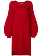 Stella Mccartney Ribbed Oversized Sweater - Red