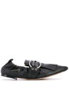 Chloé Roy Fringed Ballet Flats - Black