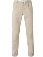 Paolo Pecora - Tapered Trousers - Men - Cotton/linen/flax/spandex/elastane - 44, Nude/neutrals, Cotton/linen/flax/spandex/elastane