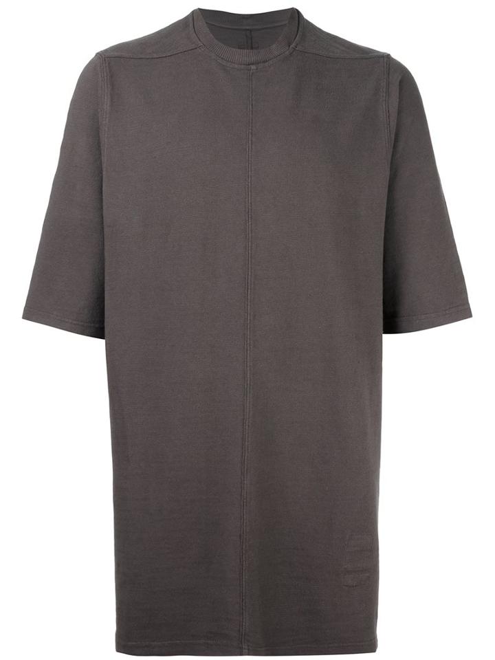 Mock Neck T-shirt, Men's, Grey, Cotton, Rick Owens Drkshdw