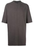 Mock Neck T-shirt, Men's, Grey, Cotton, Rick Owens Drkshdw