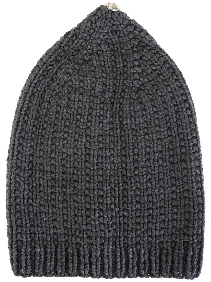 Cap Field Button, Adult Unisex, Grey, Cashmere, Werkstatt:münchen