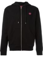 Mcq Alexander Mcqueen 'swallow' Zipped Hoodie, Men's, Size: Small, Black, Cotton/polyester