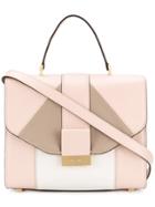 Visone Geometric Tote Bag - Pink & Purple